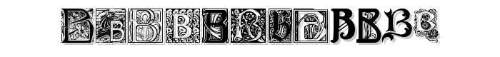 Art Nouveau Initials B font